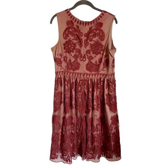 Sundance Love at First Sight Lace embroidered dress in Rust size 12 - Picture 4 of 6